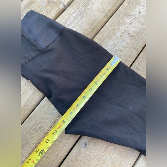 bebe Women's High Rise Black Stretch Leggings Rear Zippered size M - Picture 11 of 12